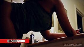 Homemade video of beautiful exotic woman bent over doggystyle