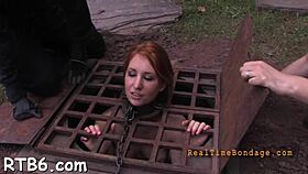 Sloppy blowjob sucking in bondage with european couple! 😏🔗