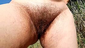 hairy wife outdoor