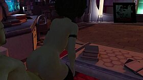 Fucking Cass L in Big Hero 6 hentai parody with anal and POV scenes