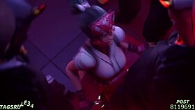 Hentai compilation with Kiriko from Overwatch in 3D