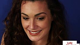 Cute Babe Spreads Legs in Kitchen for Jerking Help. Domination at Its Finest.