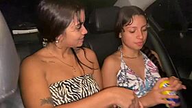 My Girlfriend and I Get Wild Fucking in a Taxi with Deepthroat and Doggystyle.