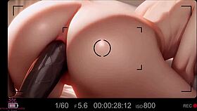 she gets quick anal creampie from huge black cock in ai porn