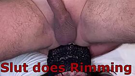 Submissive Slut Worships Ass Holes