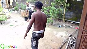 i fucked my neigbor's juicy pussy outside in public