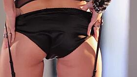 Watch Glamorous Blondie Sascha Aleksander Strip Her Lingerie!