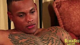 Nice gay foot worship session