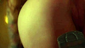 Tattoo girl endures intense BDSM fucking in studio, swallowing cum like a slut