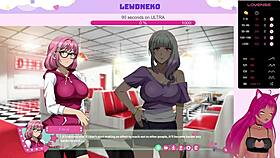 Lewdneko plays futa dick game 😏