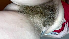 Admire this hairy pussy closeup for 10 minutes.