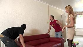 blonde babe loves double penetration