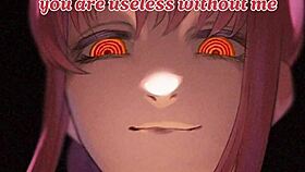 I train as Makima's slave with JOI and foot humiliation.