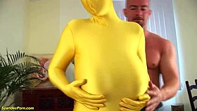 monster boob terry nova gets rough fucked in tight spandex uniform