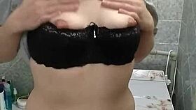 Big Juicy Booty in Bathroom Milf Fun!