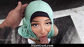 Hijab wife saves marriage with hardcore acts