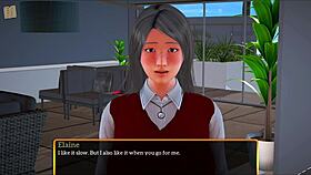 my new family 329 is a game featuring redhead character with small details in family setting