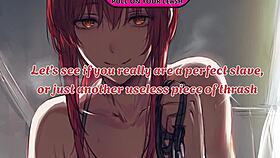 I train as Makima's slave with JOI and foot humiliation.