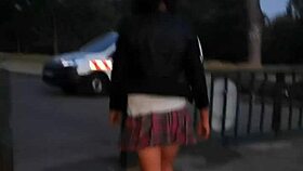 Karima, a European transsexual, enjoys outdoor sex in the woods