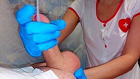 nurse giv's first aid to my horny big cock, oh yeah