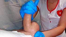 nurse giv's first aid to my horny big cock, oh yeah