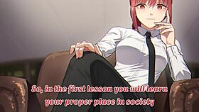 I train as Makima's slave with JOI and foot humiliation.