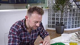 Blonde Red Belle Claire Doggystyle Assfucking With Big Black Cock