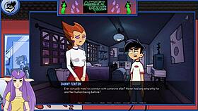 does danny phantom redux part 43 feature a redhead milf with big tits in hentai monster action?