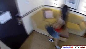 Soft natural tits in POV blowjob and riding action