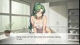 big cock thigh job in the kitchen!