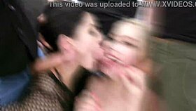 Kaitlyn Katsaros and Vivian Lola in wet 4on2 fisting rough sex?