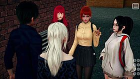 complete gameplay - my bully is my lover part 8 with sexy cowgirl sex