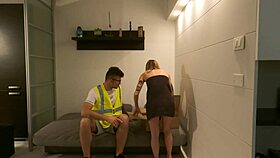 Annika Welcomes Courier Without Payment