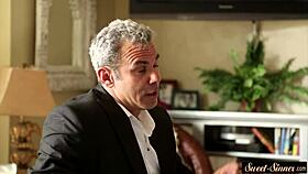 Petite Stepdaughter Receives Passionate Doggystyle Banging In Group Fantasy