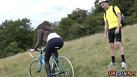 Mature woman in heels gives blowjob to big cock ending in facial