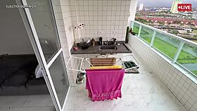 i hired this latina with a delicious ass, look at her dance