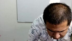 Teacher teaches anatomy with sex and swallows?