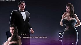 'Did the stepmom catch him fucking his MILF busty friend in her bed? She wants his 10 inches cock!'