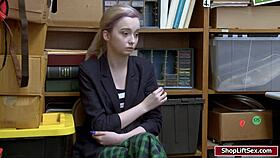 i banged that shoplifter's shaved pussy hard