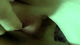 wife giving a great blowjob, licking balls, and rimming for cum on tits