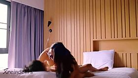 You should experience an intimate moment with a busty asian girl wearing glasses