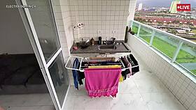 i hired this latina with a delicious ass, look at her dance