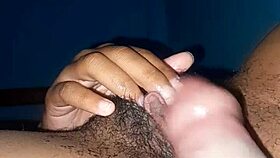 Enjoying the sensation of a thick dick on my legs.