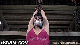 Brunette Girlie Poses Bra-Free for the Camera