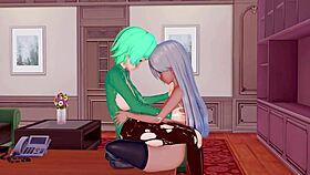 I love that futanari with big tits orgasming in 3d hentai