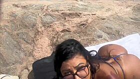 i got wild at nudist beach with my hot latina friends while everyone watched