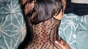 admiring the brunette's beautiful ass i hired yesterday