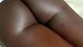 I get my beautiful black ass played with by Mr G during a sexy massage session