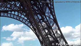 A Cute Girl Fucked By Two Guys With Big Dicks At Eiffel Tower