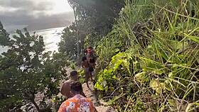 i got wild at nudist beach with my hot latina friends while everyone watched